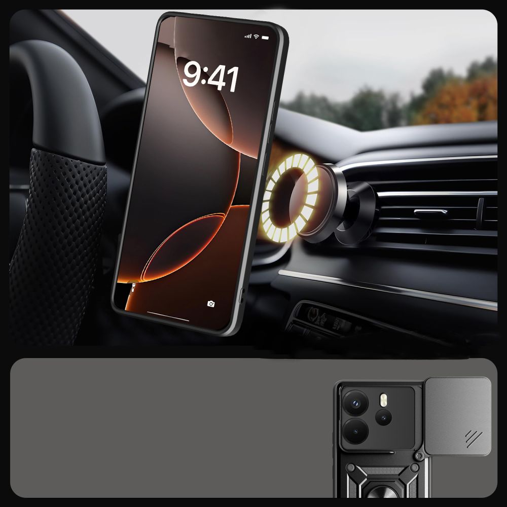 TECH-PROTECT CAMSHIELD PRO XIAOMI REDMI NOTE 14 4G / LTE MATTE BLACK