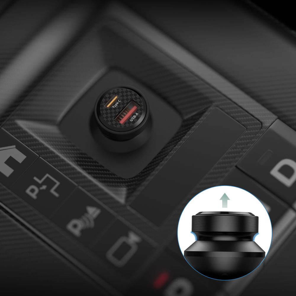 NABÍJAČKA DO AUTA TECH-PROTECT CC45W 2-PORT CAR CHARGER PD45W/QC3.0 BLACK