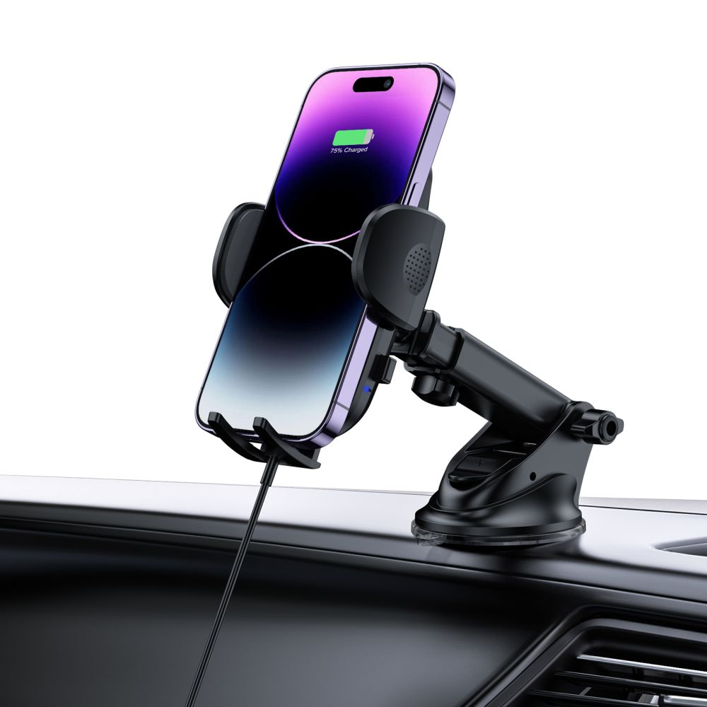 DRŽIAK TELEFÓNU DO AUTA S BEZDRÔTOVÝM NABÍJANÍM TECH-PROTECT CM15W-V1 DASHBOARD & VENT CAR MOUNT WIRELESS CHARGER 15W BLACK