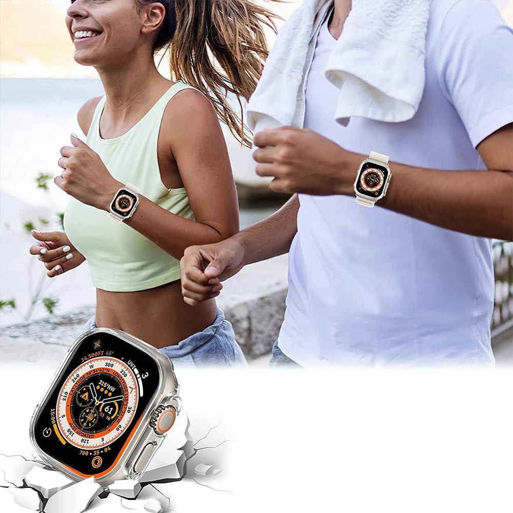 360° OCHRANNÉ PUZDRO NA APPLE WATCH ULTRA 1 / 2 (49 MM) TECH-PROTECT DEFENSE360 CLEAR