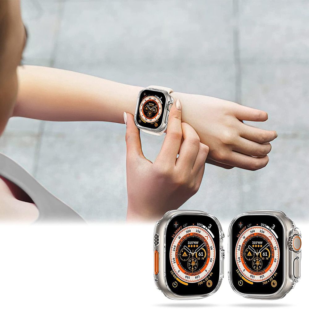360° OCHRANNÉ PUZDRO NA APPLE WATCH ULTRA 1 / 2 (49 MM) TECH-PROTECT DEFENSE360 CLEAR