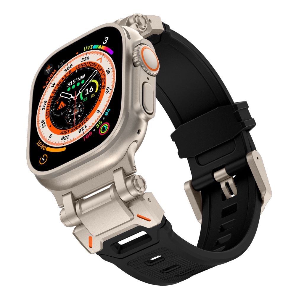 REMIENOK TECH-PROTECT DELTA PRO APPLE WATCH 6 / 7 / 8 / 9 / 10 / SE / ULTRA 1 / 2 (44 / 45 / 46 / 49 MM) BLACK/TITANIUM