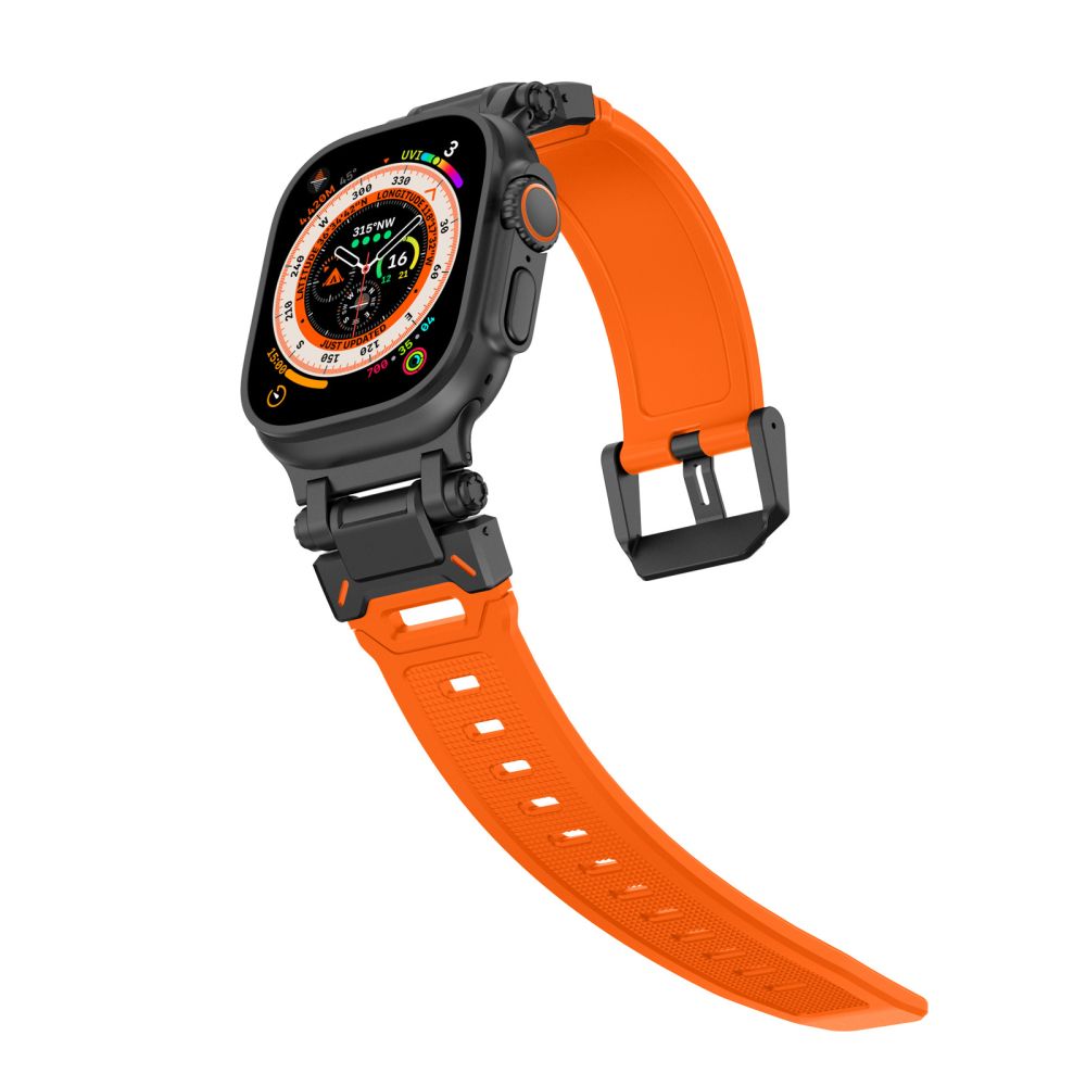 REMIENOK TECH-PROTECT DELTA PRO APPLE WATCH 6 / 7 / 8 / 9 / 10 / SE / ULTRA 1 / 2 (44 / 45 / 46 / 49 MM) ORANGE/BLACK