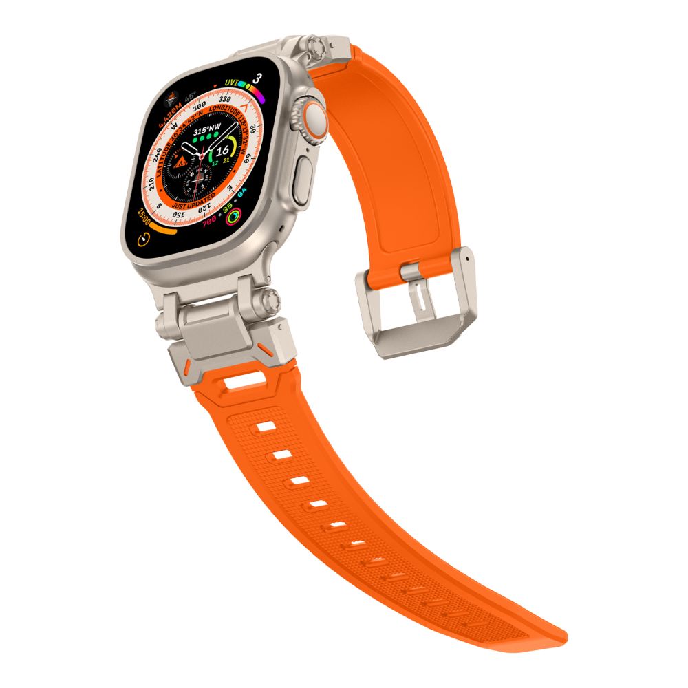 REMIENOK TECH-PROTECT DELTA PRO APPLE WATCH 6 / 7 / 8 / 9 / 10 / SE / ULTRA 1 / 2 (44 / 45 / 46 / 49 MM) ORANGE/TITANIUM