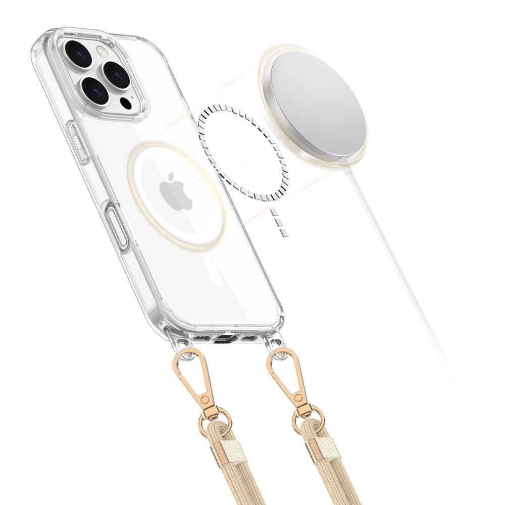 KRYT TECH-PROTECT FLEXAIR CHAIN MAGSAFE IPHONE 16 PRO BLACK & TAUPE