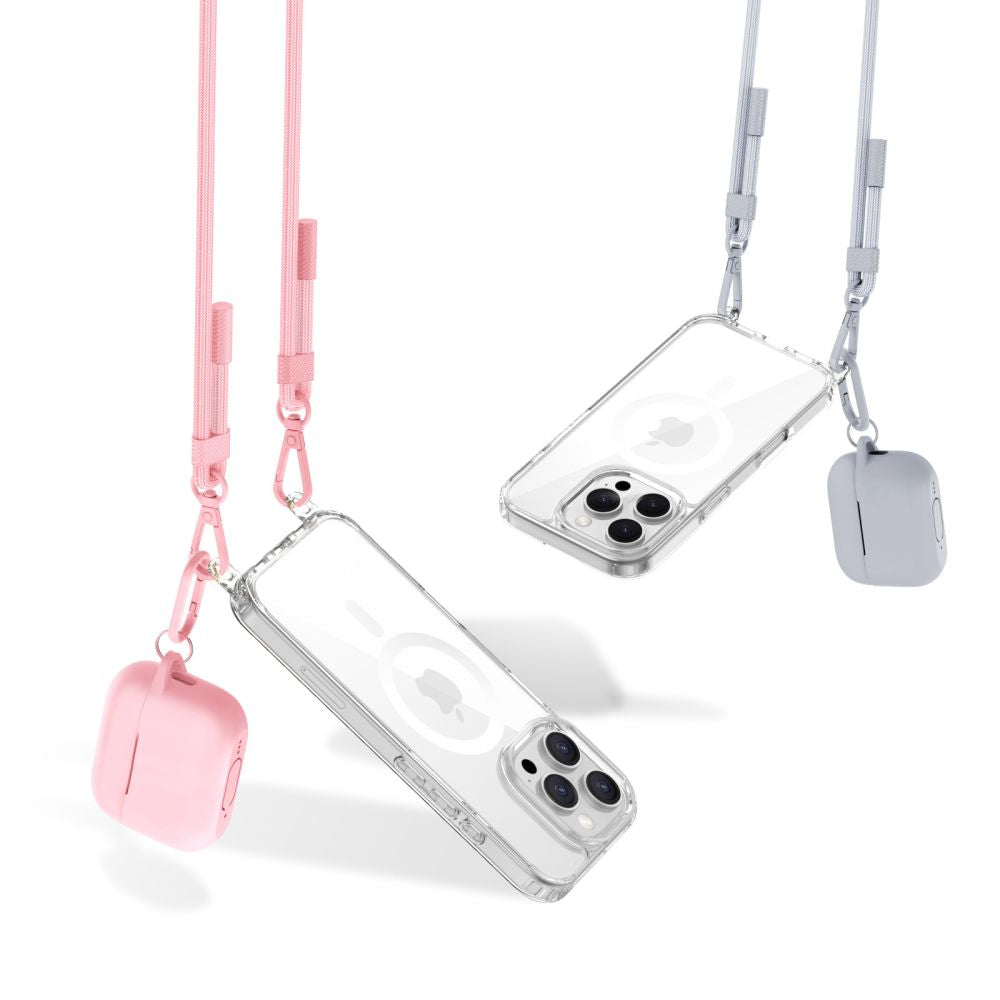 KRYT TECH-PROTECT FLEXAIR CHAIN MAGSAFE IPHONE 16 PRO MAX GREY & PINK