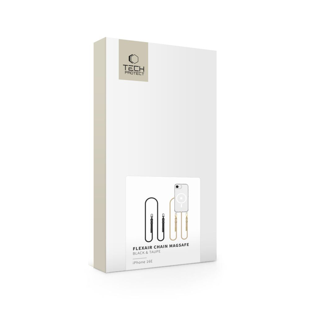  TECH-PROTECT FLEXAIR CHAIN MAGSAFE IPHONE 16E CRNA & TAUPE