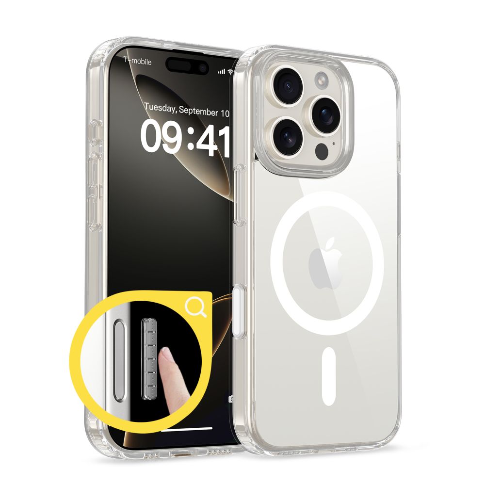 KRYT TECH-PROTECT FLEXAIR HYBRID CC MAGSAFE IPHONE 16 PRO CLEAR