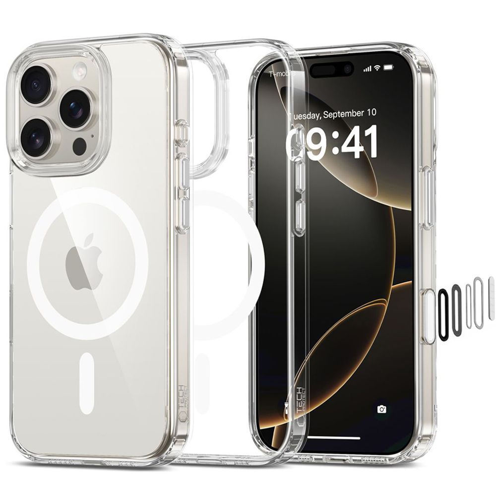 KRYT TECH-PROTECT FLEXAIR HYBRID CC MAGSAFE IPHONE 16 PRO CLEAR