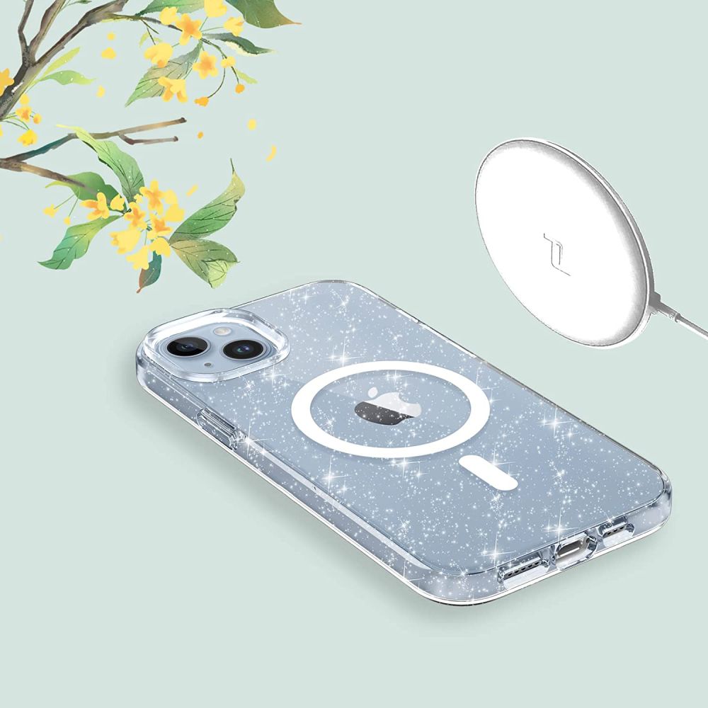 KRYT NA IPHONE 13 / 14 MAGSAFE HEYCASE AIR DEFENSE GLITTER