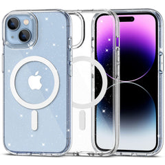 KRYT TECH-PROTECT FLEXAIR HYBRID MAGSAFE IPHONE 15 GLITTER CLEAR