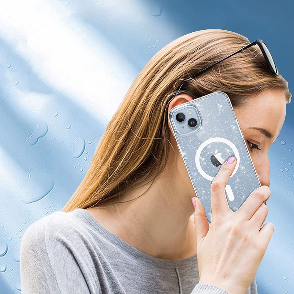 KRYT TECH-PROTECT FLEXAIR HYBRID MAGSAFE IPHONE 15 PRO GLITTER CLEAR