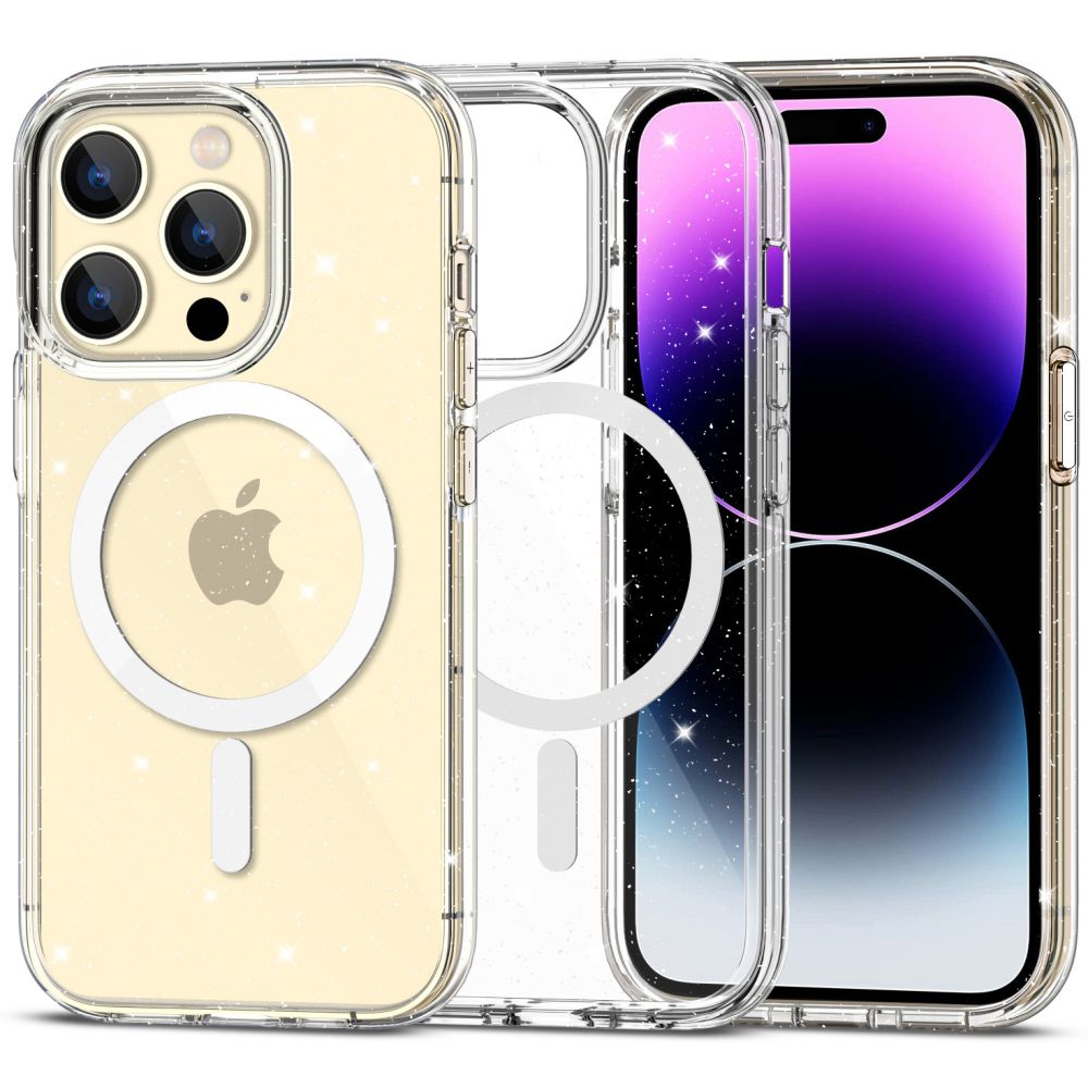 KRYT TECH-PROTECT FLEXAIR HYBRID MAGSAFE IPHONE 15 PRO GLITTER CLEAR