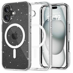 KRYT NA IPHONE 16 TECH-PROTECT FLEXAIR HYBRID MAGSAFE GLITTER