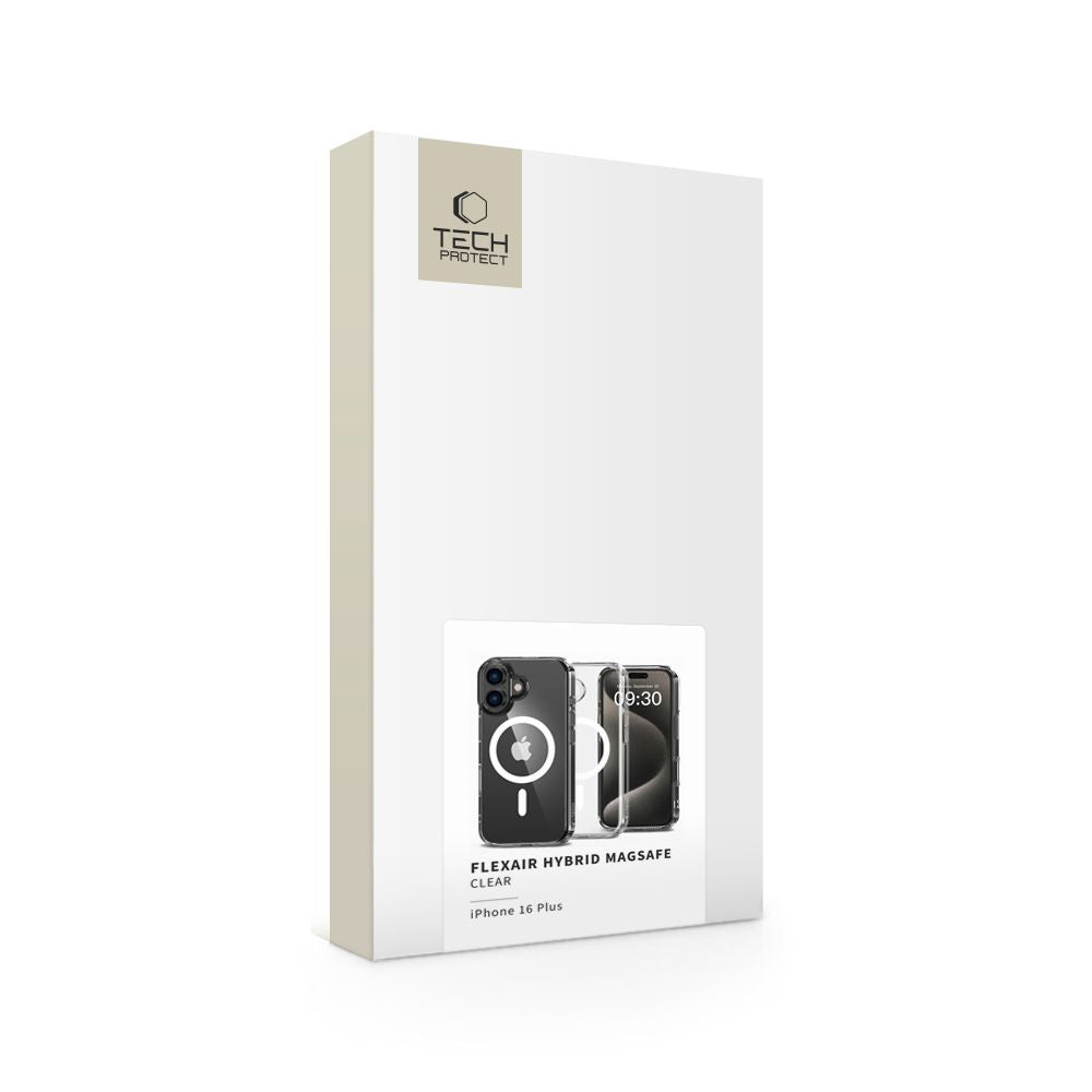 KRYT NA IPHONE 16 PLUS TECH-PROTECT FLEXAIR HYBRID MAGSAFE CLEAR