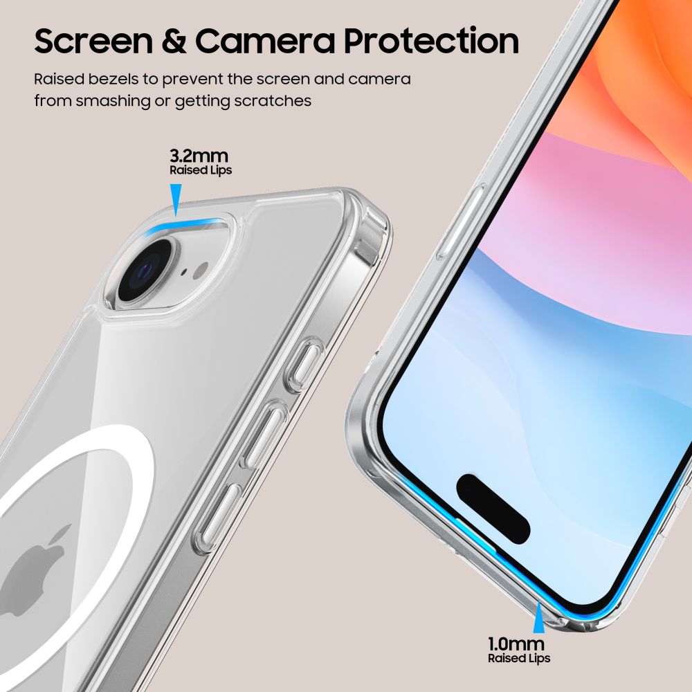 KRYT TECH-PROTECT FLEXAIR HYBRID MAGSAFE IPHONE 16E CLEAR