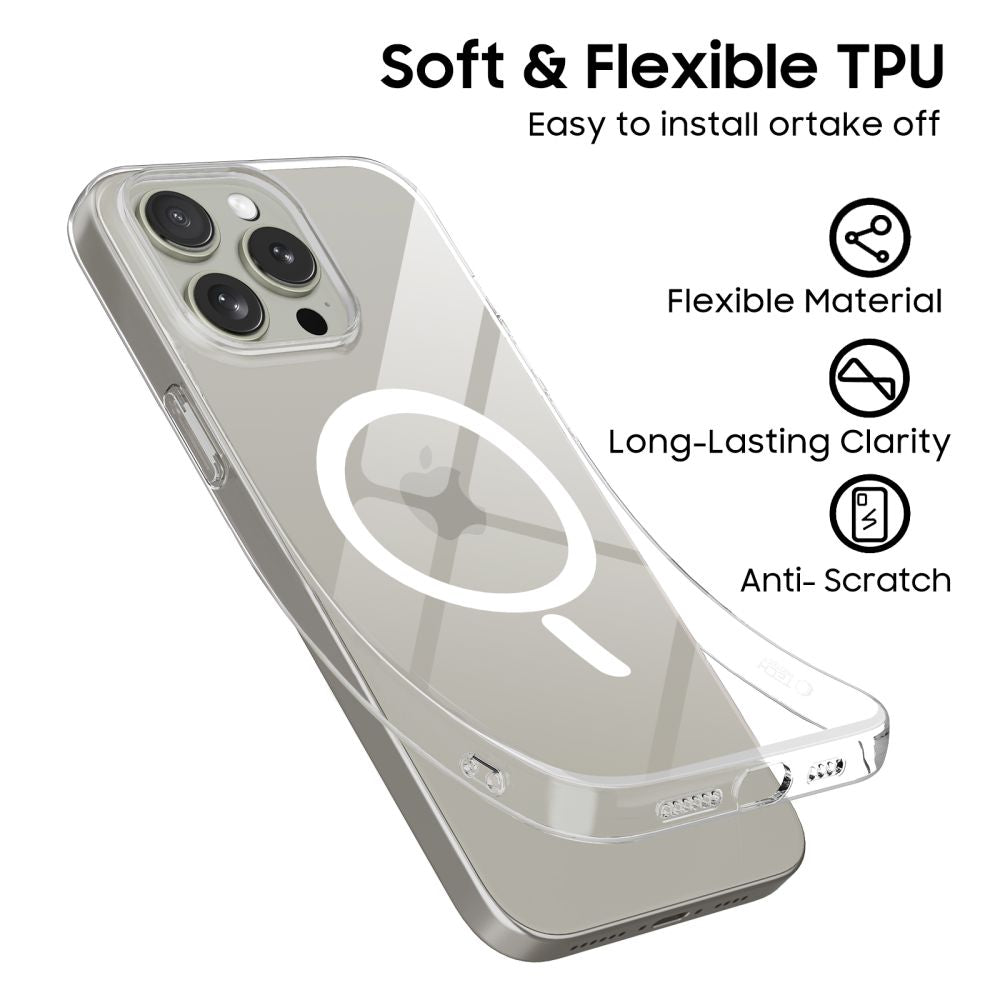  TECH-PROTECT FLEXAIR MAGSAFE IPHONE 15 PRO MAX PROZIRNA