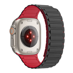 REMIENOK REMIENOK DOOP ICONBAND MAGNETIC APPLE WATCH 4 / 5 / 6 / 7 / 8 / 9 / SE / ULTRA 1 / 2 (42 / 44 / 45 / 49 MM) BLACK/RED