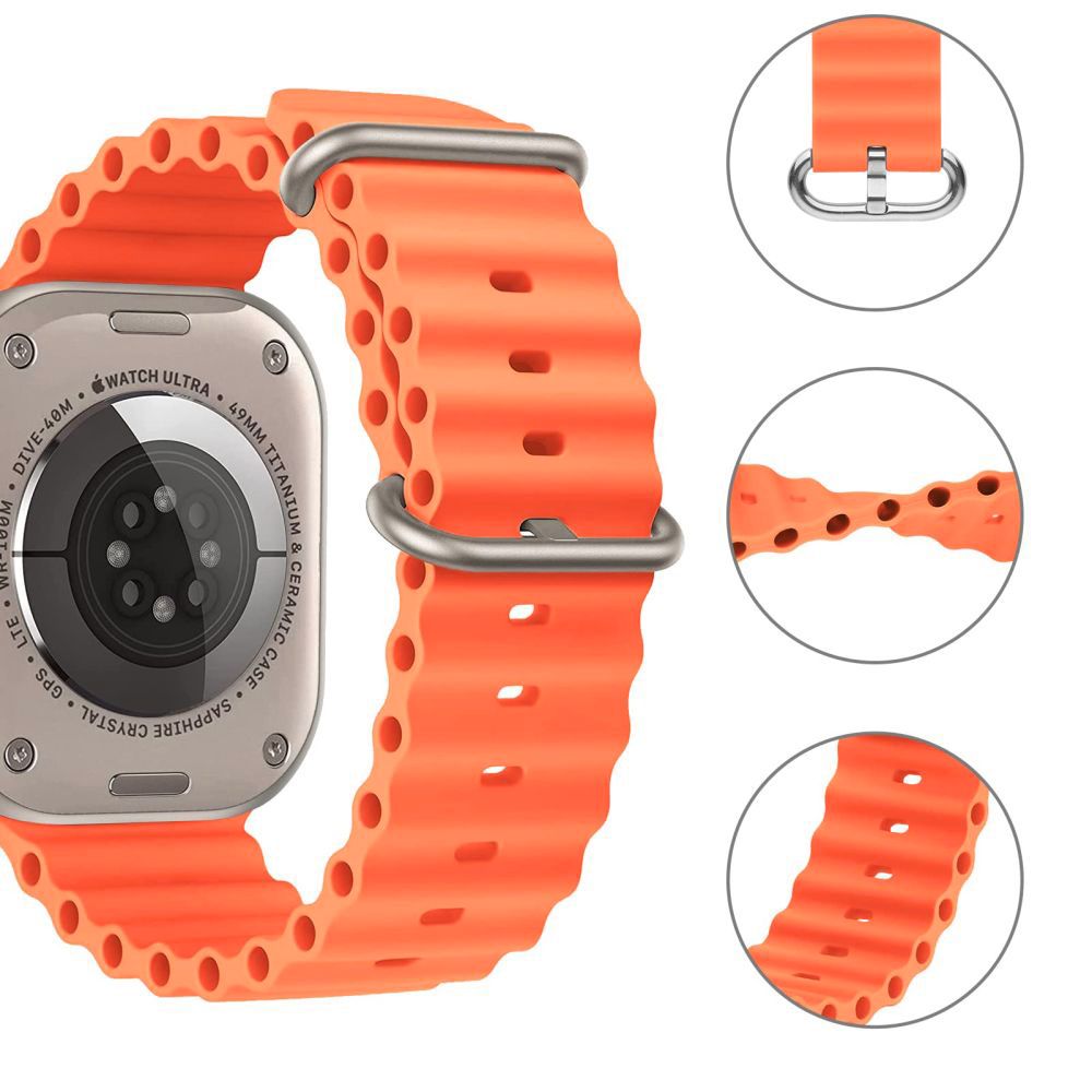 REMIENOK DOOP ICONBAND PRO APPLE WATCH 6 / 7 / 8 / 9 / 10 / SE / ULTRA 1 / 2 (44 / 45 / 46 / 49 MM) ORANGE