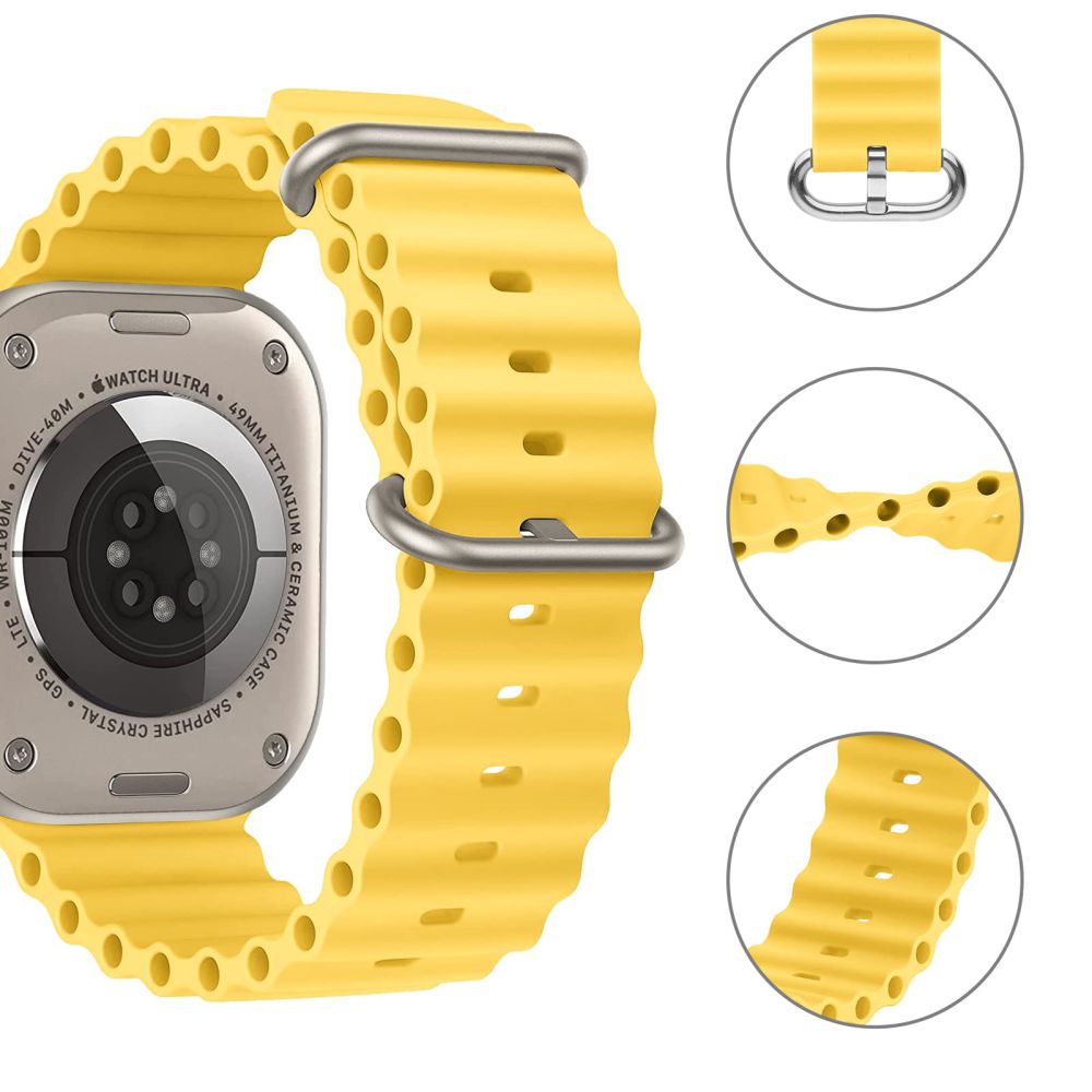 REMIENOK DOOP ICONBAND PRO APPLE WATCH 6 / 7 / 8 / 9 / 10 / SE / ULTRA 1 / 2 (44 / 45 / 46 / 49 MM) YELLOW