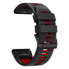 SILIKÓNOVÝ REMIENOK NA GARMIN 26MM FENIX 3 / 5X / 3HR / 5X PLUS / 6X / 6X PRO / 7X DOOP EXPLORER PRO BLACK / RED