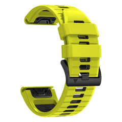 SILIKÓNOVÝ REMIENOK NA GARMIN 26MM FENIX 3 / 5X / 3HR / 5X PLUS / 6X / 6X PRO / 7X DOOP EXPLORER PRO LIME / BLACK