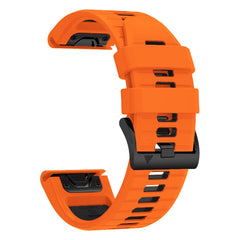 SILIKÓNOVÝ REMIENOK NA GARMIN 26MM FENIX 3 / 5X / 3HR / 5X PLUS / 6X / 6X PRO / 7X DOOP EXPLORER PRO ORANGE / BLACK