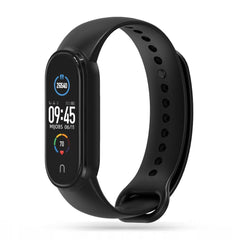 SILIKÓNOVÝ REMIENOK NA XIAOMI MI BAND 5 / 6 / 6 NFC / 7 HEYBAND ICON BLACK