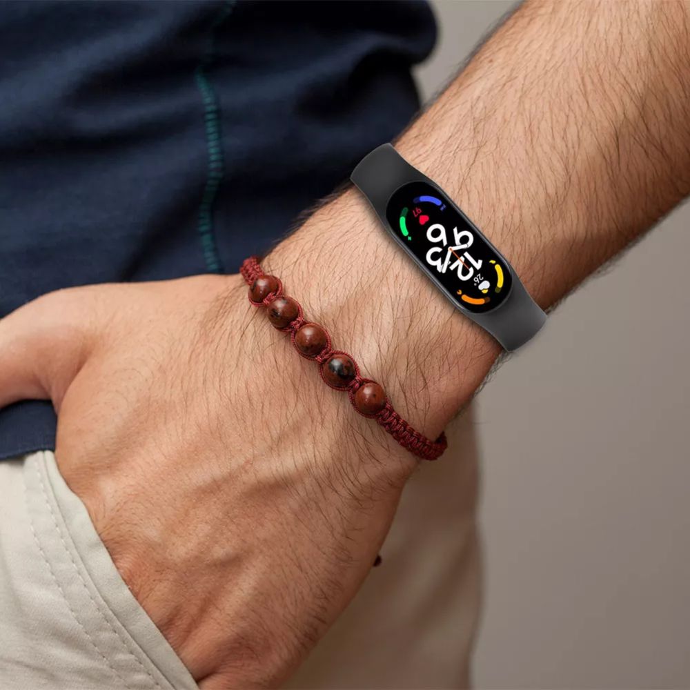 SILIKÓNOVÝ REMIENOK NA XIAOMI MI BAND 5 / 6 / 6 NFC / 7 HEYBAND ICON VIOLET