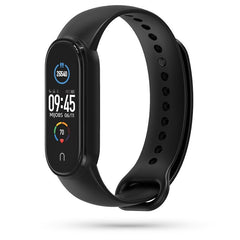 SILIKÓNOVÝ REMIENOK NA XIAOMI MI SMART BAND 5 / 6 / 6 NFC HEYBAND ICON BLACK