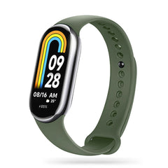 SILIKÓNOVÝ REMIENOK NA XIAOMI MI BAND 8 / 9 / NFC HEYBAND ICON ARMY GREEN