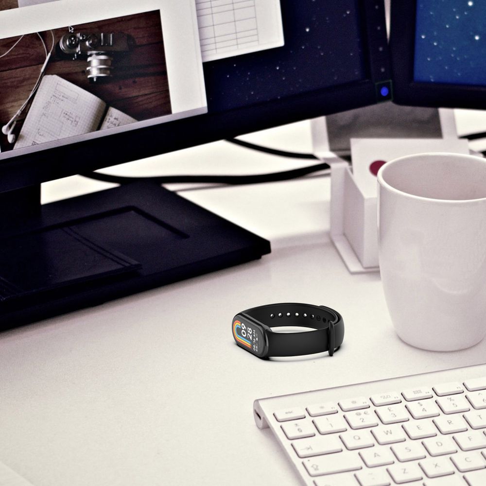 SILIKONSKA  ZA XIAOMI MI BAND 8 / 9 / NFC HEYBAND ICON BLACK