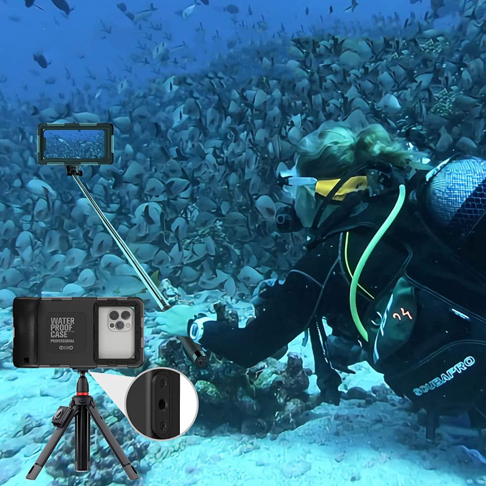 VODEODOLNÉ PUZDRO  TECH-PROTECT IPX8 UNIVERSAL DIVING WATERPROOF CASE BLACK