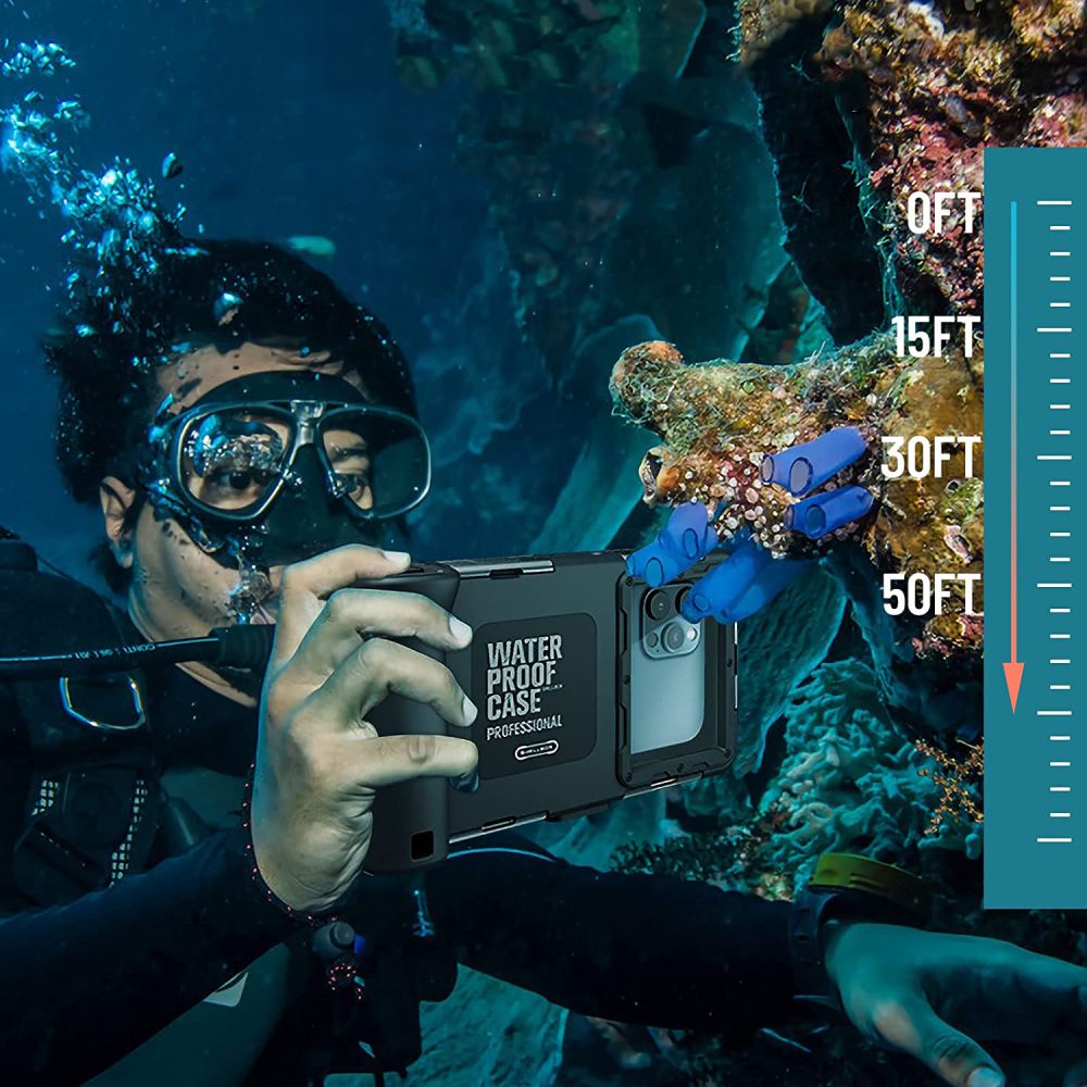 VODEODOLNÉ PUZDRO  TECH-PROTECT IPX8 UNIVERSAL DIVING WATERPROOF CASE BLACK