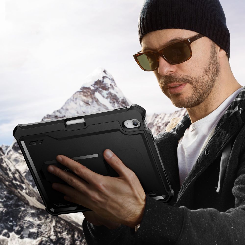KRYT / OBAL PRE IPAD 10.9” 10 / 2022 / 11” 11 / 2025 TECH-PROTECT KEVLAR PRO BLACK