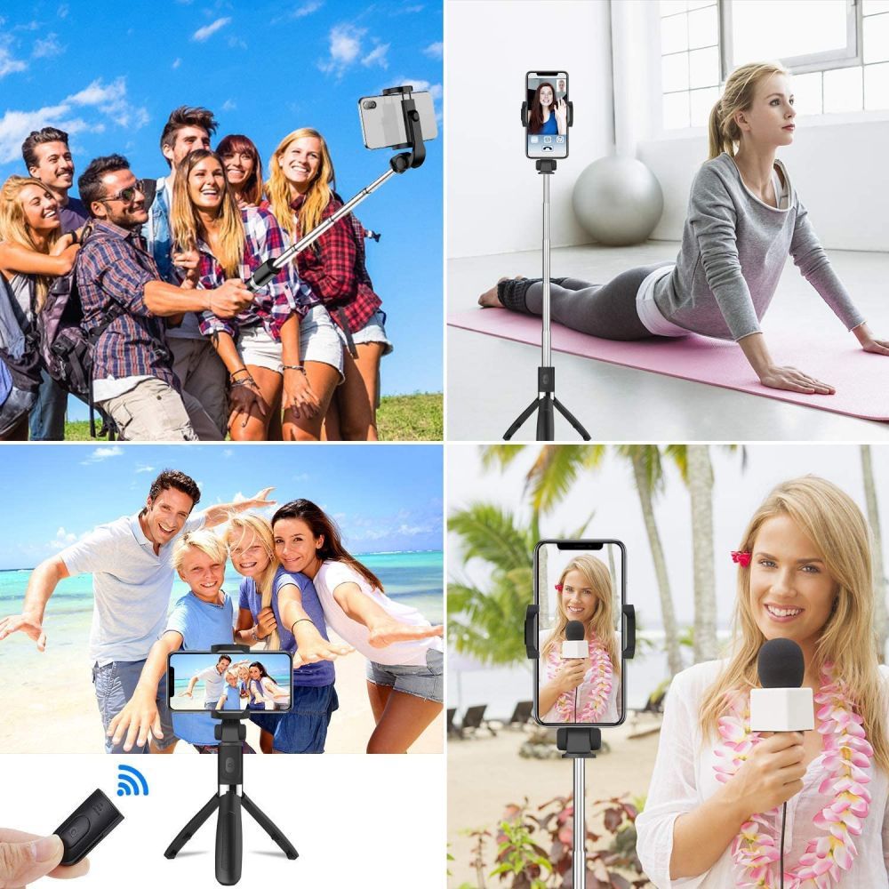  ZA SELFIE TECH-PROTECT L02S BEŽIČNA SELFIE STICK TRIPOD CRNA