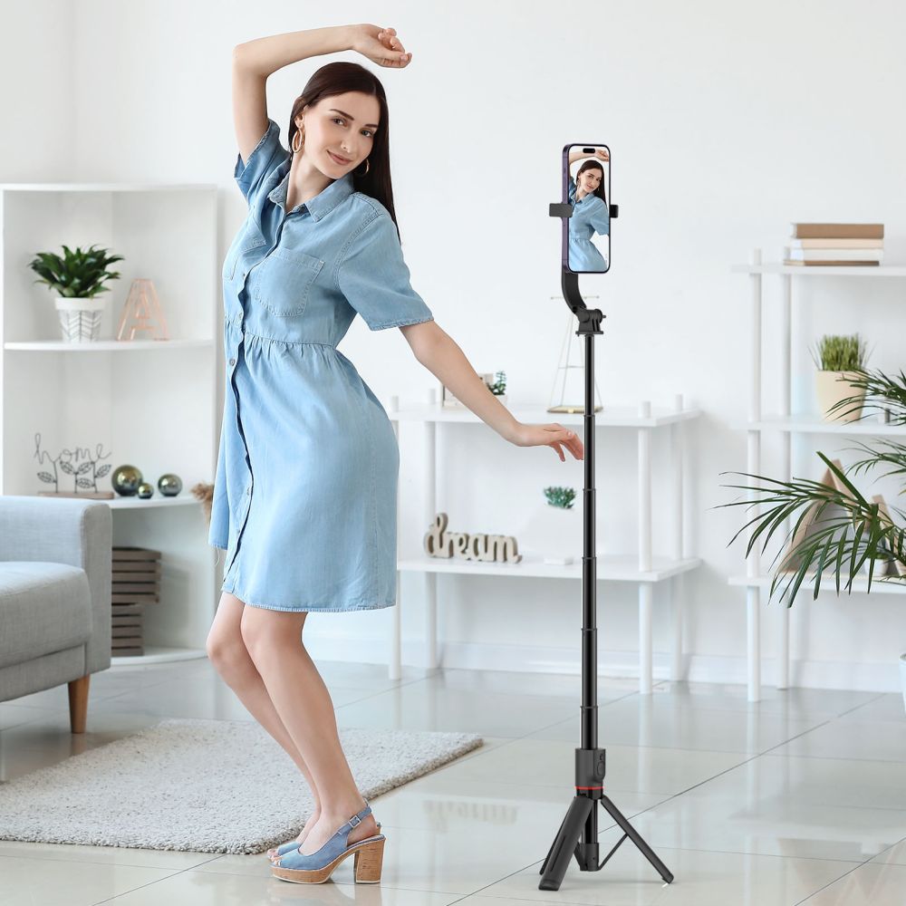 TECH-PROTECT L04S MAGSAFE BEŽIČNI SELFIE STICK TRIPOD CRNI