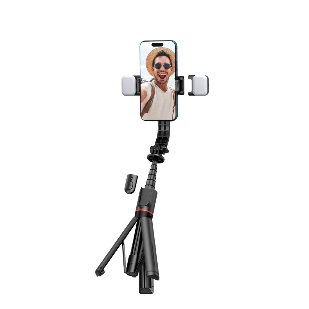 SELFIE TYČ TECH-PROTECT L05S WIRELESS SELFIE STICK TRIPOD & LED LIGHT BLACK