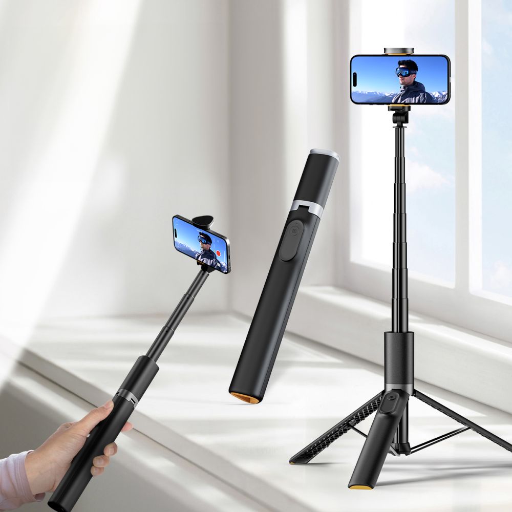 SELFIE TYČ TECH-PROTECT L08S BLUETOOTH SELFIE STICK TRIPOD BLACK