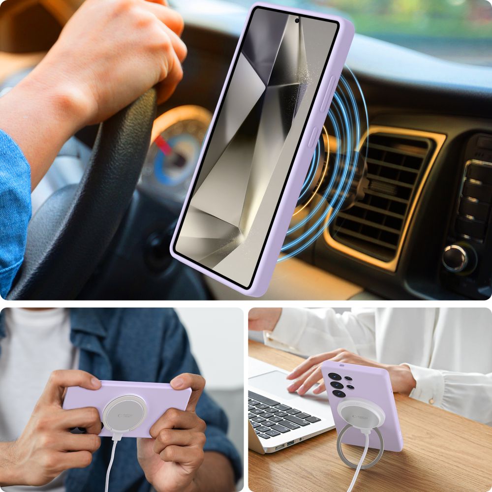  TECH-PROTECT TEKUĆI SILIKON MAGSAFE GALAXY S25 ULTRA MAUVE
