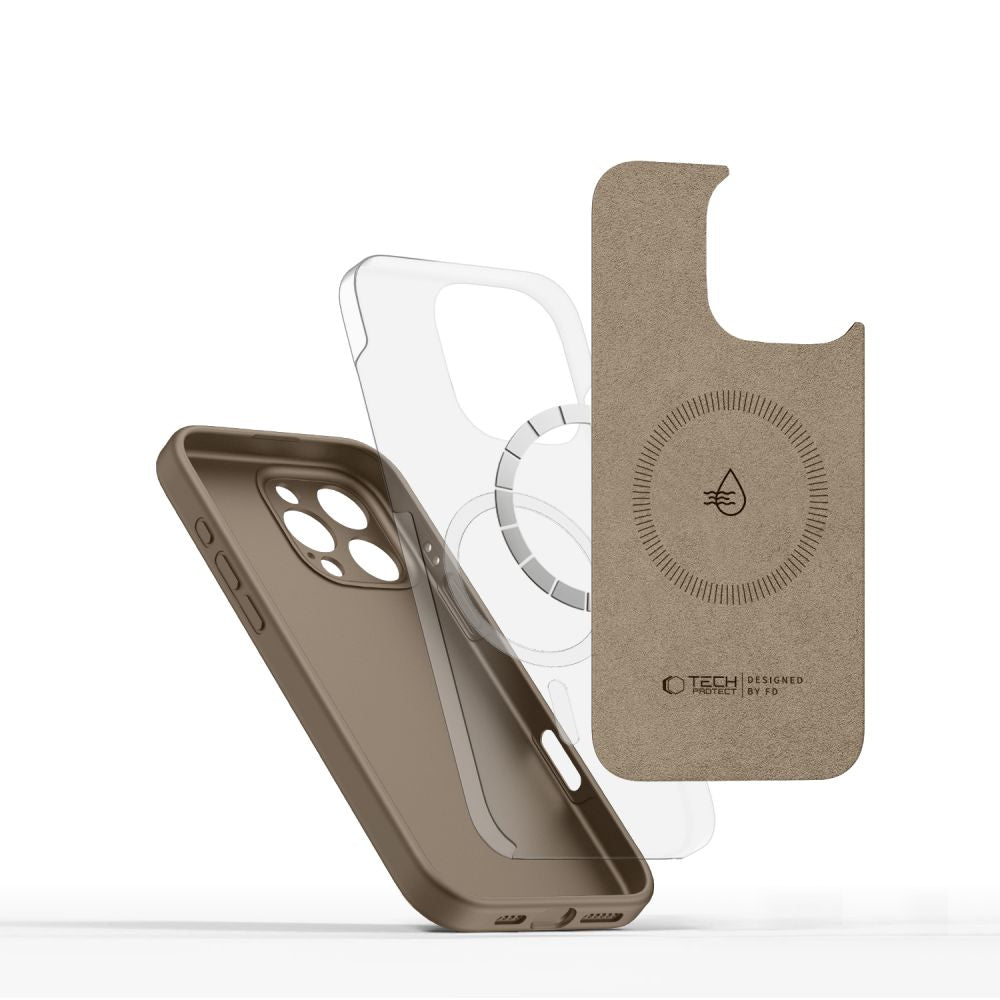  TECH-PROTECT TEKUĆI SILIKON MAGSAFE IPHONE 16 PRO MAX ČOKOLADNO SMEĐA
