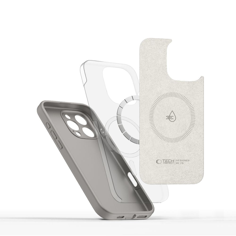 KRYT TECH-PROTECT LIQUID SILICONE MAGSAFE IPHONE 16 PRO STONE GREY