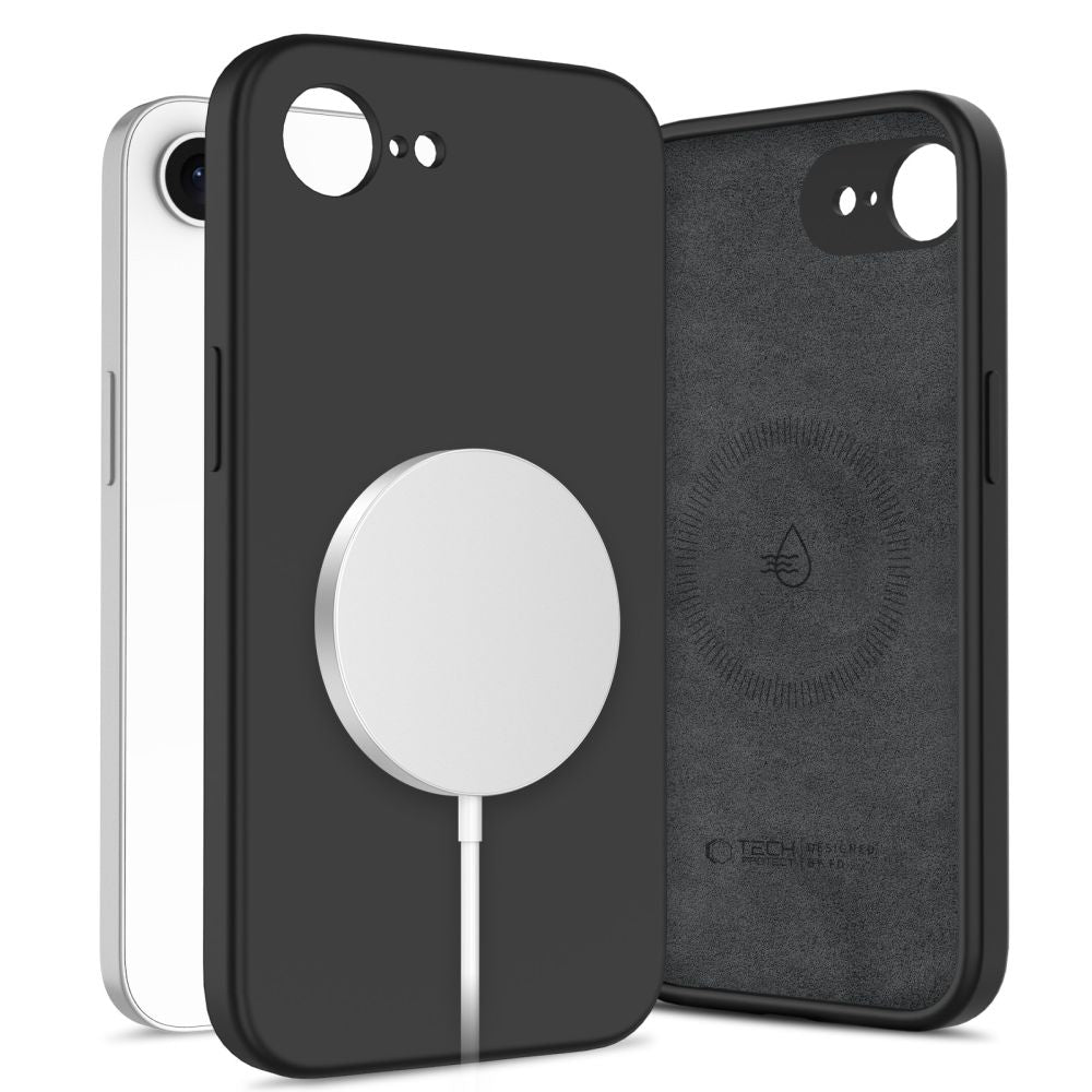 KRYT TECH-PROTECT LIQUID SILICONE MAGSAFE IPHONE 16E BLACK