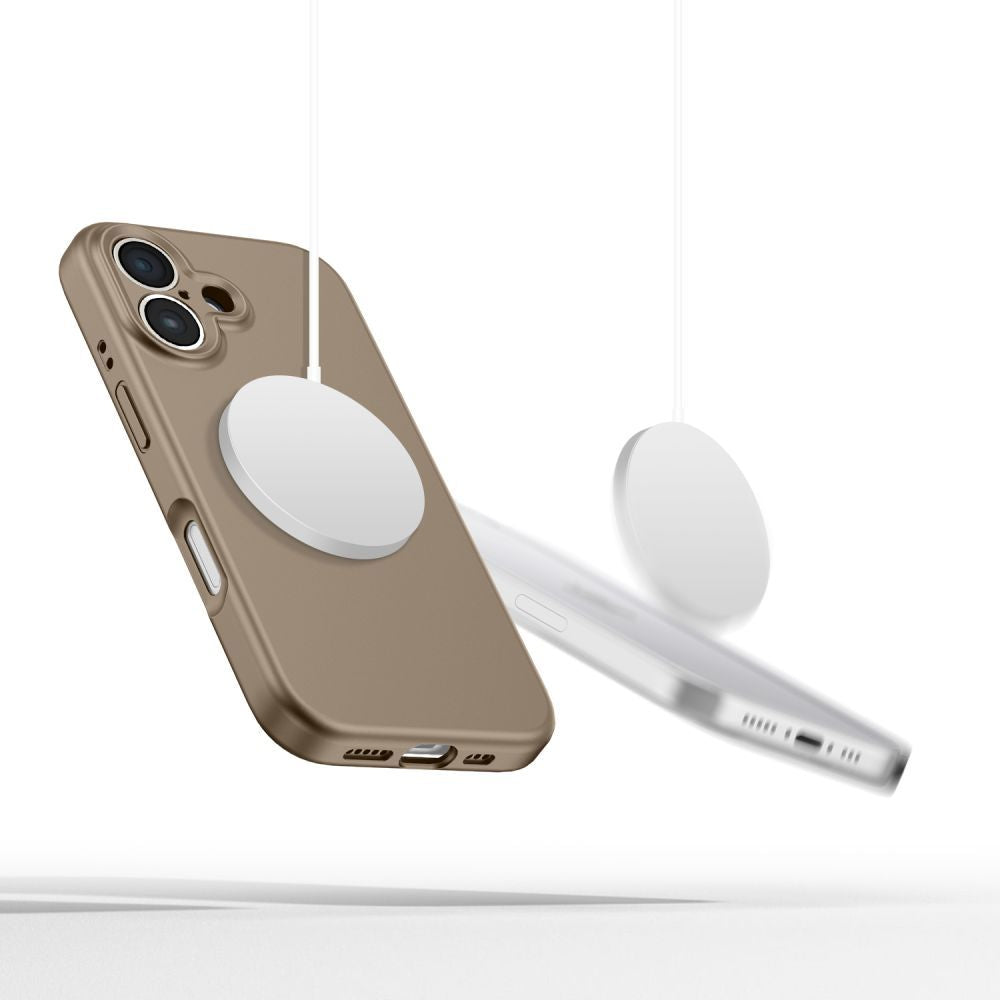  TECH-PROTECT TEKUĆI SILIKON MAGSAFE IPHONE 16E ČOKOLADNO SMEĐA