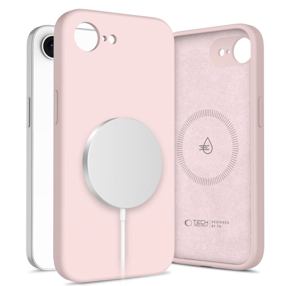  TECH-PROTECT TEKUĆI SILIKON MAGSAFE IPHONE 16E ROZA BISER