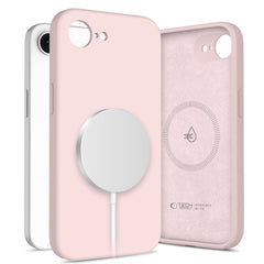  TECH-PROTECT TEKUĆI SILIKON MAGSAFE IPHONE 16E ROZA BISER