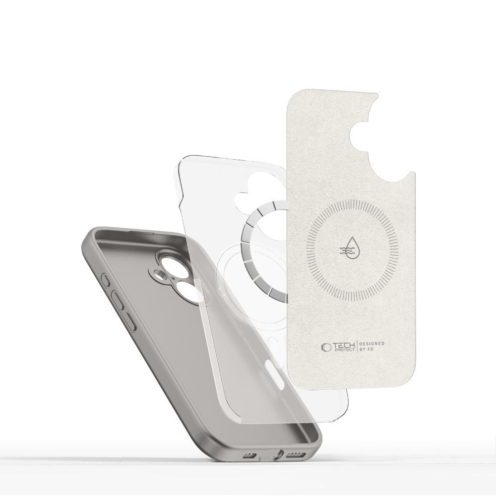  TECH-PROTECT TEKUĆI SILIKON MAGSAFE IPHONE 16E KAMEN SIVA