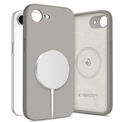  TECH-PROTECT TEKUĆI SILIKON MAGSAFE IPHONE 16E KAMEN SIVA