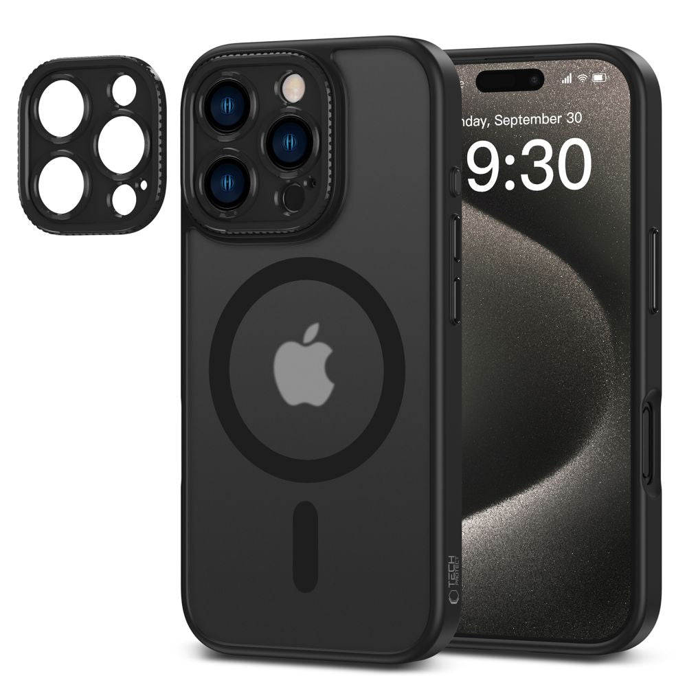  ZA IPHONE 16 PRO TECH-PROTECT MAGCAM MAGSAFE MATTE BLACK