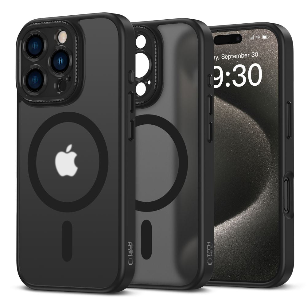  ZA IPHONE 16 PRO TECH-PROTECT MAGCAM MAGSAFE MATTE BLACK